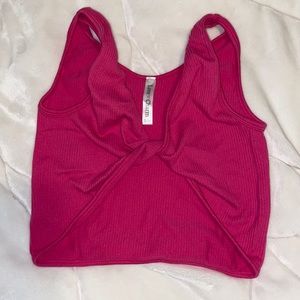 Pink “going out” top